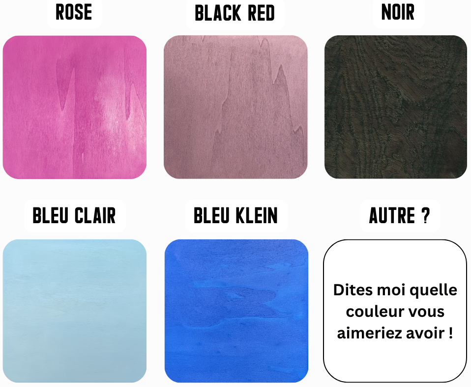 Les autres couleurs de bois
